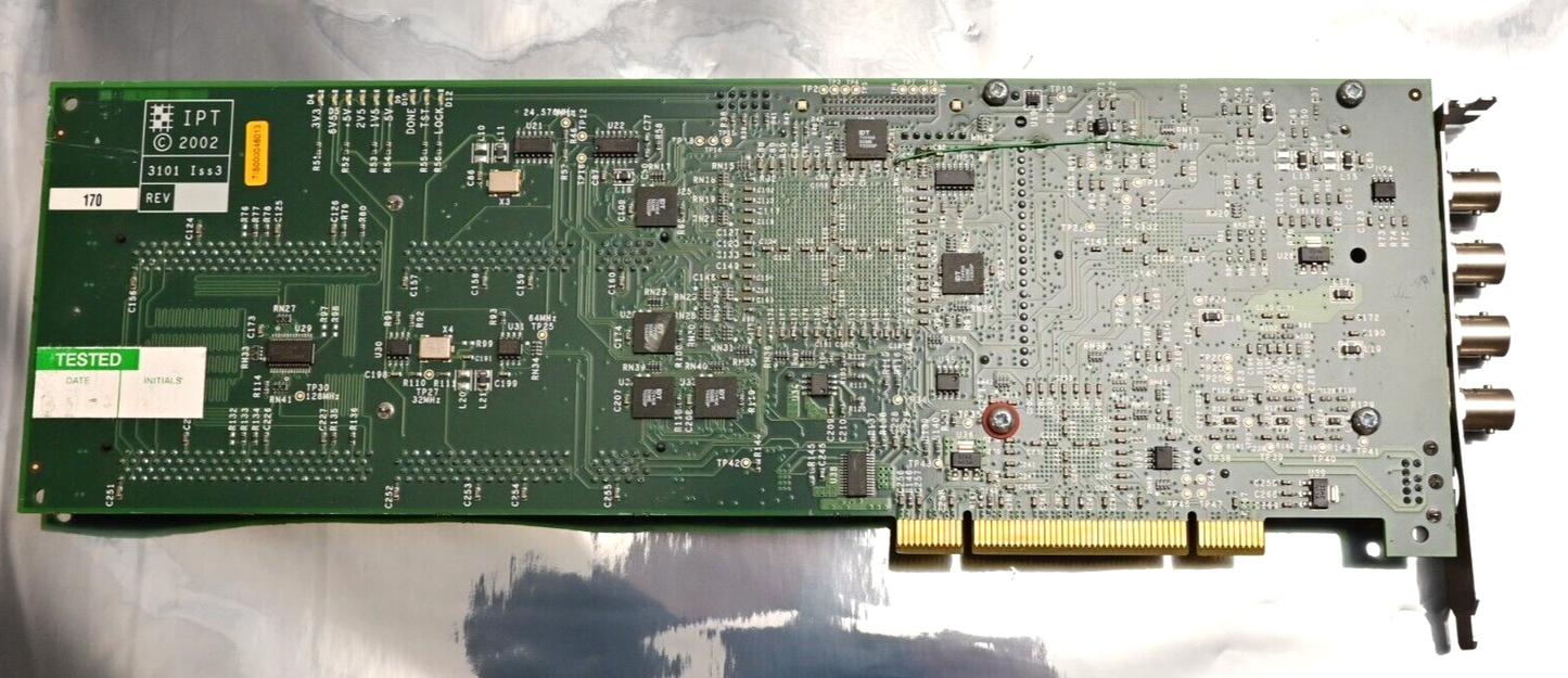 IPT 3101 Iss3 PCI Card w/ 4x BNC & SVideo Video/Studio Interface Card 35C4 Iss1