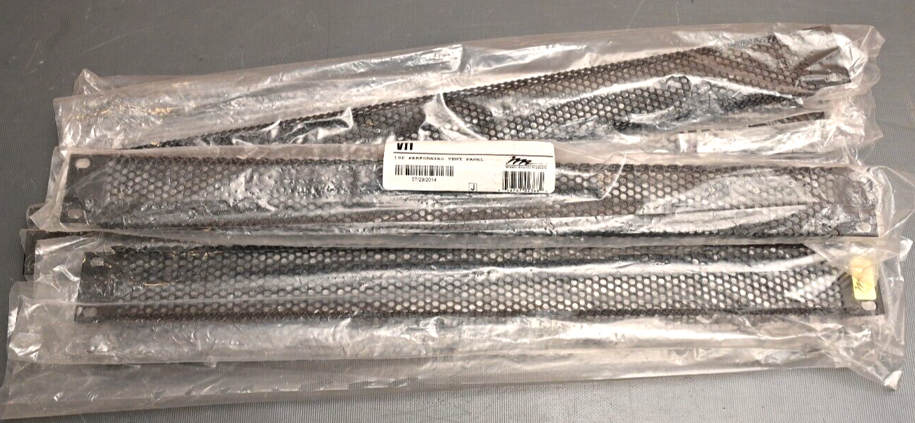 Lot of 6 Middle Atlantic VT1 Perforated Vent Panel 1 Space 1U Vented Fill Plate