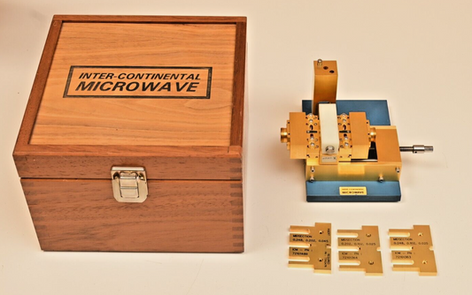 Inter-Continental Microwave RF Test Fixture A0135946A w/ Midsections Gold Plated