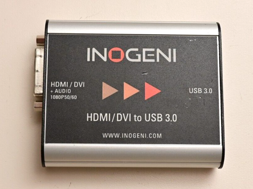 INOGENI DVIUSB HDMI/DVI to USB 3.0 Adapter 1080P50/60 w/ Audio