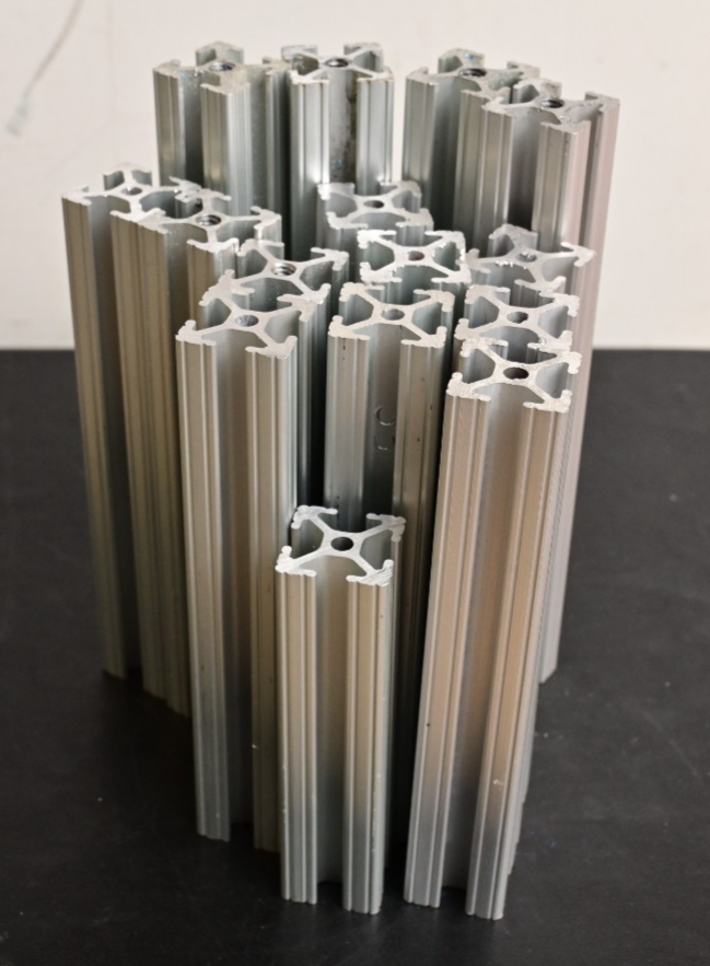 QTY 15 T-Slot 80/20 Style Aluminum Extrusion 1"x1" Short Lengths 4" to 7" 3.6lb