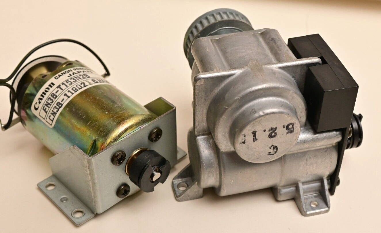 Canon Precision Motor FN38-T153N2B with ~20:1 Right Angle Gearbox & Encoder Sony