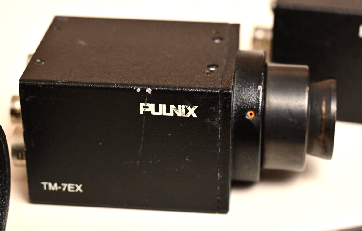 Lot of 4 PULNIX Machine Vision CCD Cameras C-Mount TM-7EX TM-7CN TMC-73M DC Iris