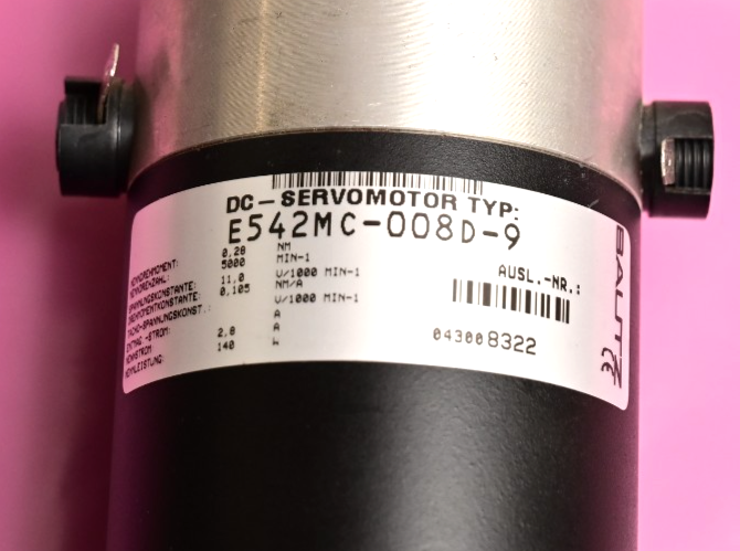 BAUTZ DC Servo Motor Type E542MC-008D-9 0.28Nm 140W HEDM-5600 B13 Encoder