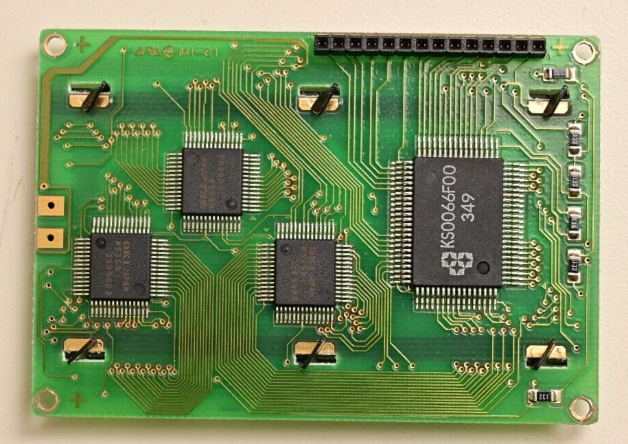 Vintage Electronics PC Boards & LCD Module Samsung SMC-1640A Omron Relays EPROM