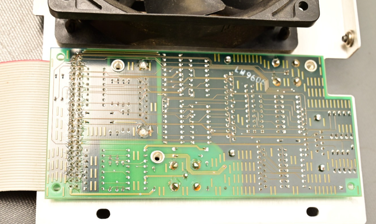 HP 64700B Emulator Rear Panel w/ Fan AUI/Token Ethernet Connectors