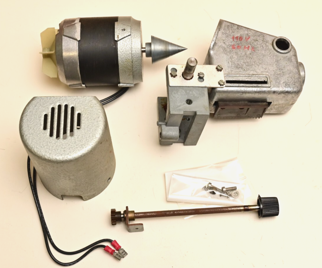 Heidolph 110V AC Motor w/ Variable Gearbox Assembly 1970s Germany