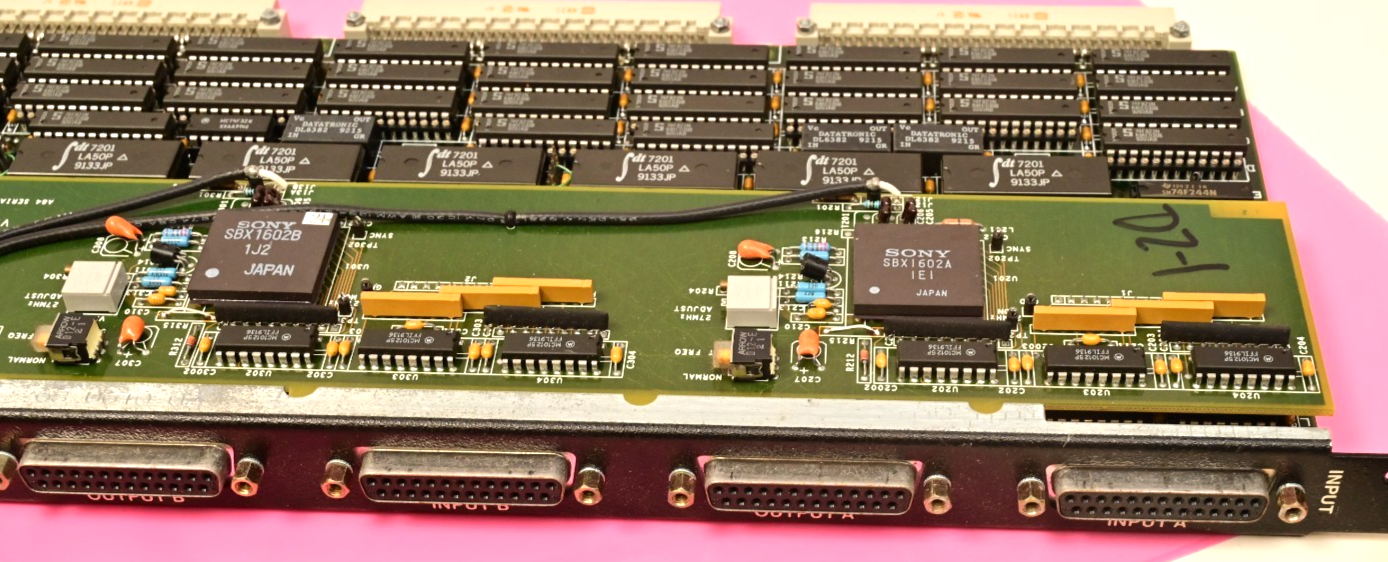 Abekas Video Systems A84 Serial Video Input Interface Sony SBX1602 IDT 7201LA50P