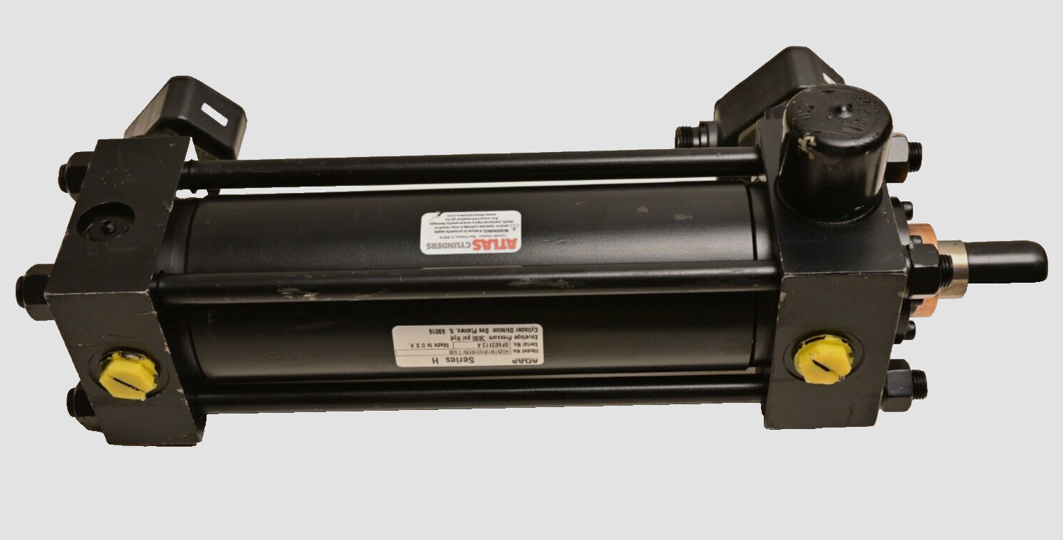 Atlas Hydraulic Cylinder Series H 3000PSI 2.5" x 7.5" w/ NAMCO Cylindicator NOS