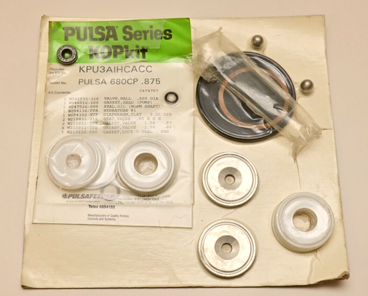 PULSA Series KOPkit Pulsafeeder 680CP .875 KPU3AIHCACC NOS Kit IDEX