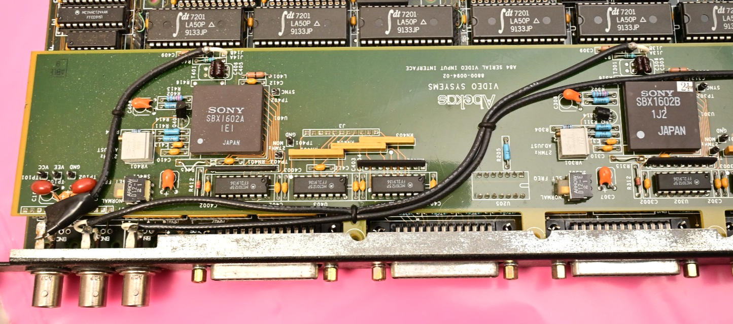 Abekas Video Systems A84 Serial Video Input Interface Sony SBX1602 IDT 7201LA50P