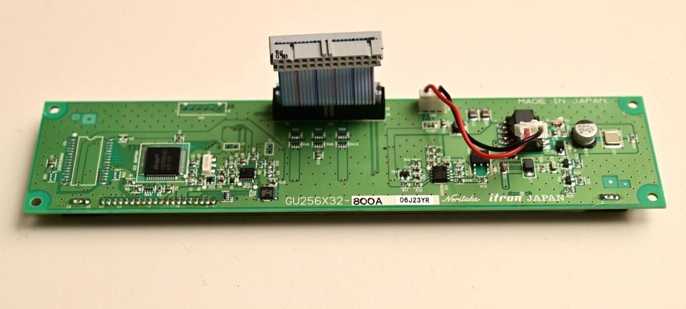 Noritake GU256X32-800A Vacuum Fluorescent Display VFD 5V Parallel/Serial *NLA*