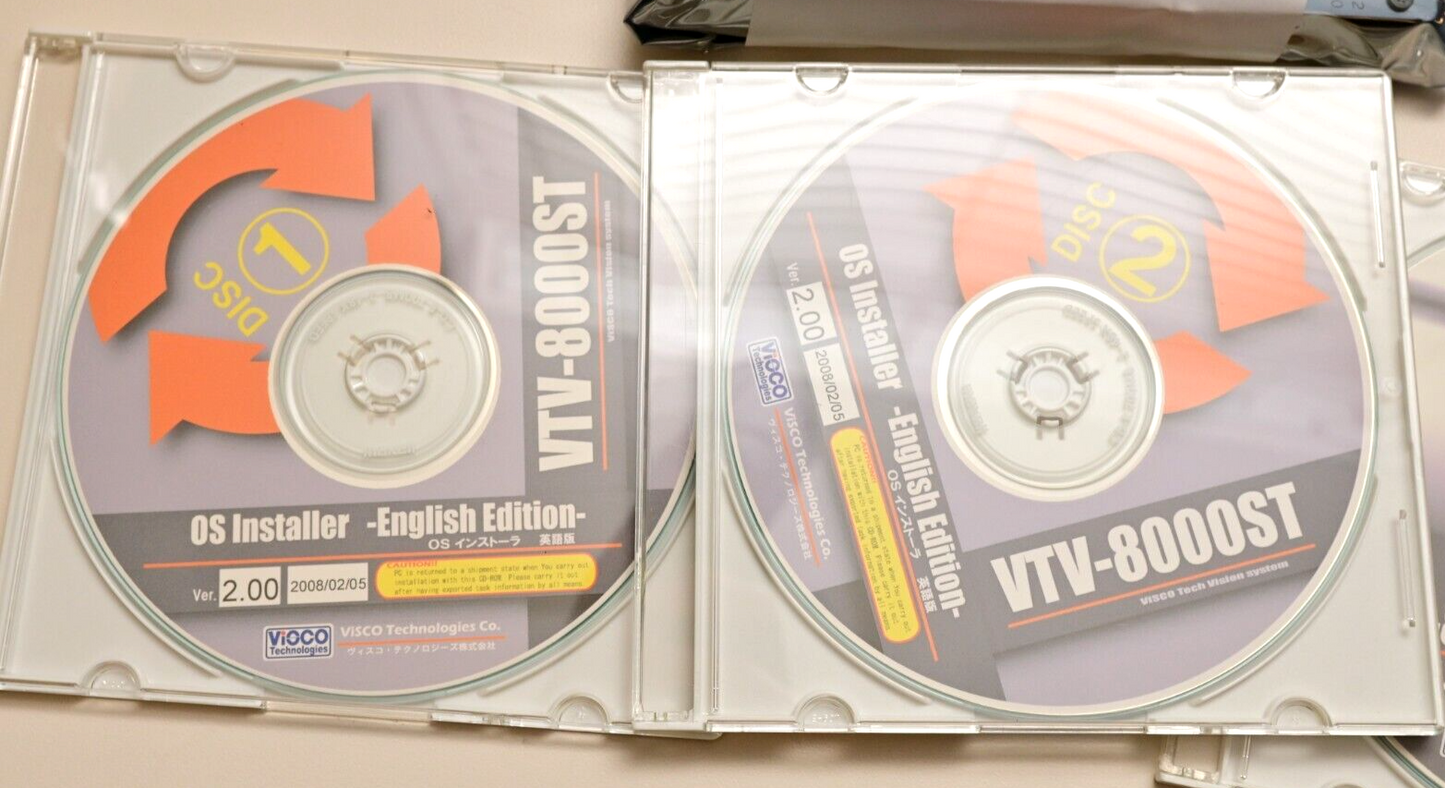 Visco Vision VTV-8000 Machine Vision Software CDs w/ Windows XP Pro on 3.5" HDD