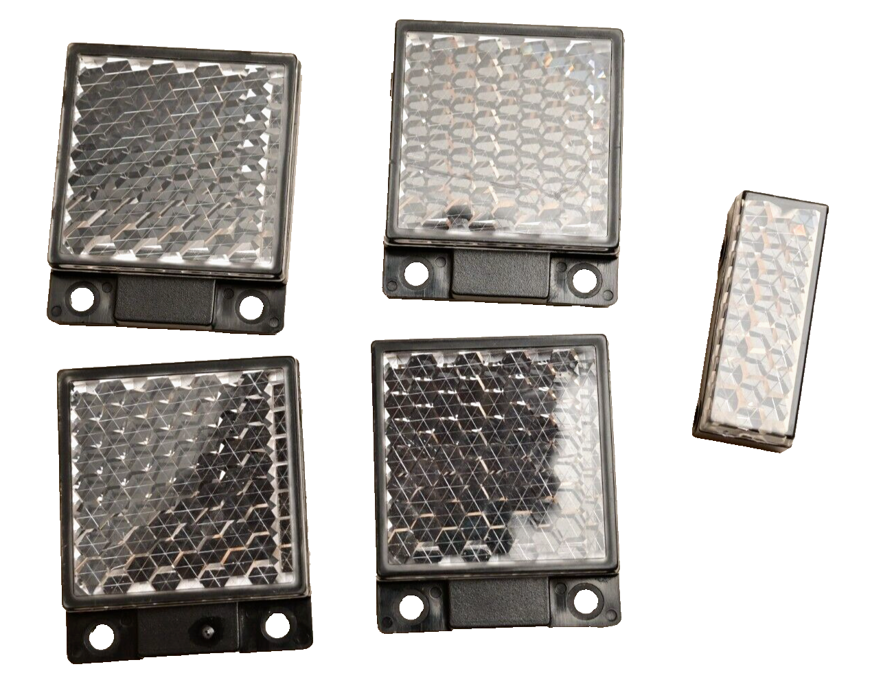Lot of 5 Keyence R-3 R-5 Compact Reflectors for Photelectric Sensor