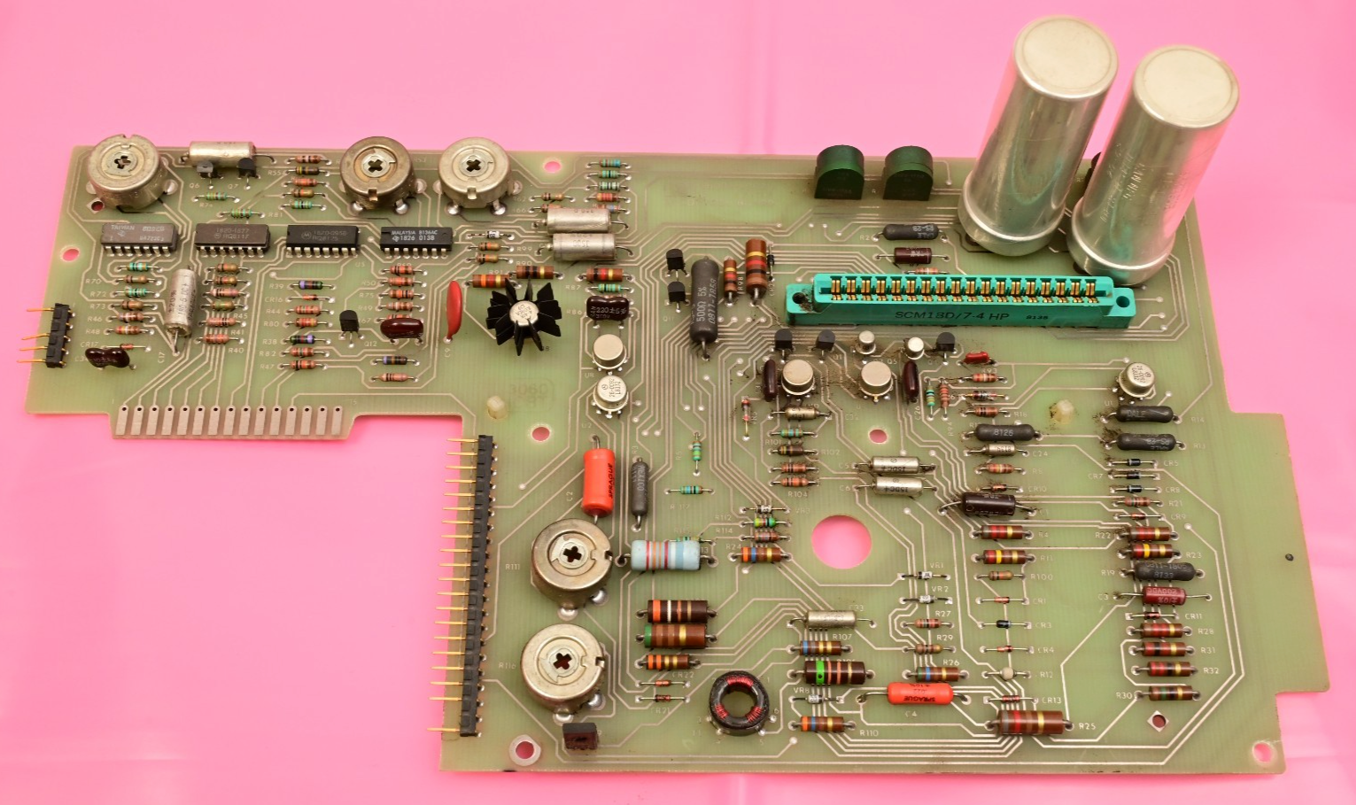 Vintage Hewlett Packard 6002A Control Board Vintage ICs Sprague 2000uF Gold Conn
