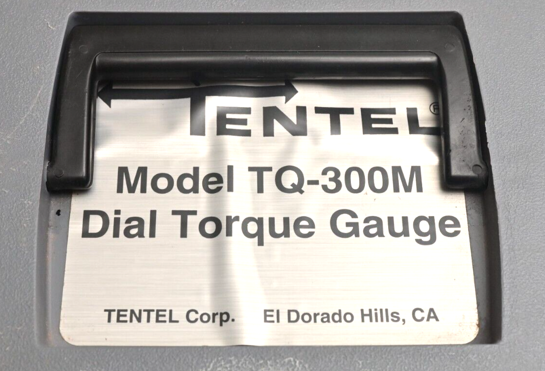 Tentel Model TQ-300M +/- 300 gm-cm Dial Torque Gauge Motor Drive w/ Case