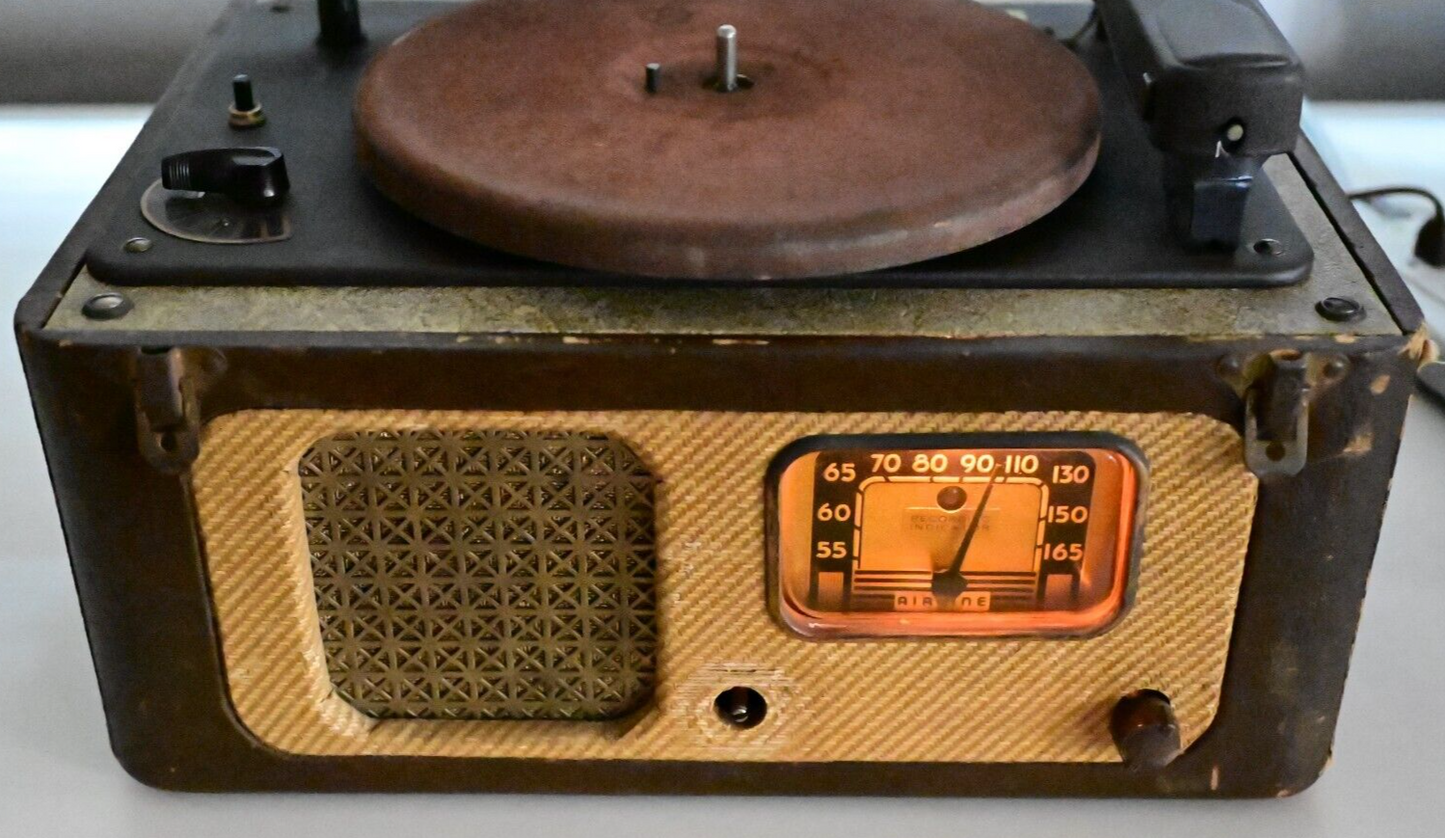 Wards Airline Recording Lathe Tube Radio 14BR-629A Slow Burning Record Blanks