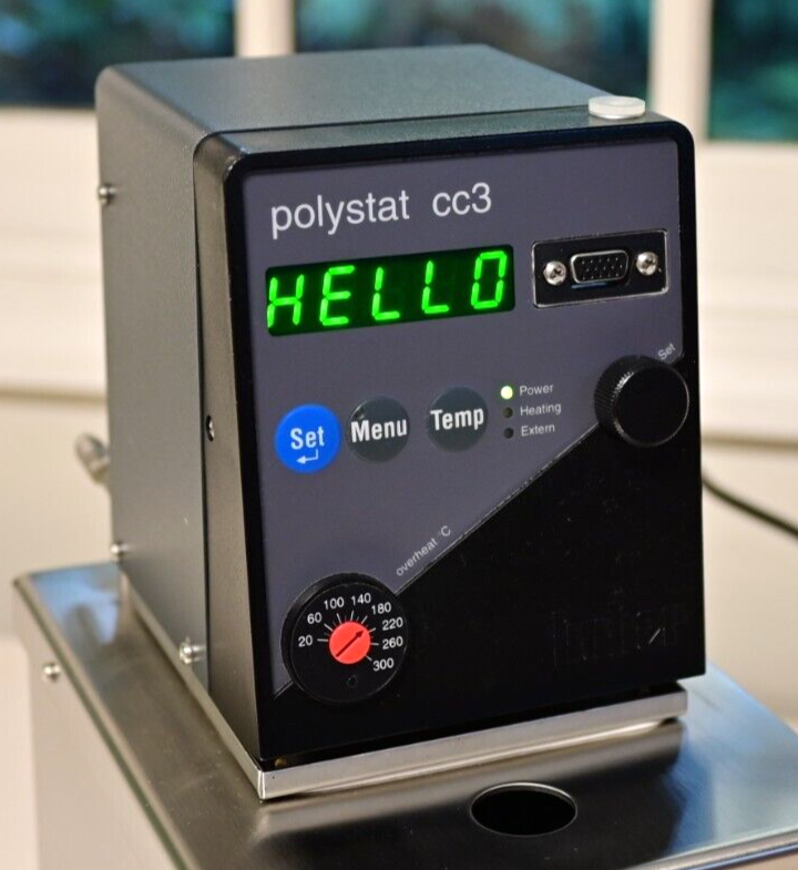 Huber Polystat cc3 Mini Benchtop Circulating Heating Water Bath Model CC S3