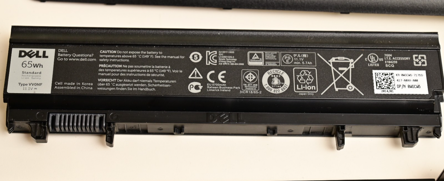 Dell Latitude E5440 Laptop for Parts/Repair P44G Windows 7 PRO COA Intel Core i5
