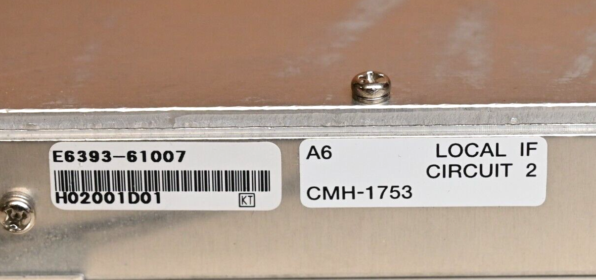 JRC Agilent Local IF Circuit 2 RF Assembly CMH-1753 E6393-61007
