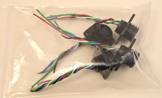 QTY 4 AMP 206433-1 Circular Power Connector 5-Connectors Populated Used