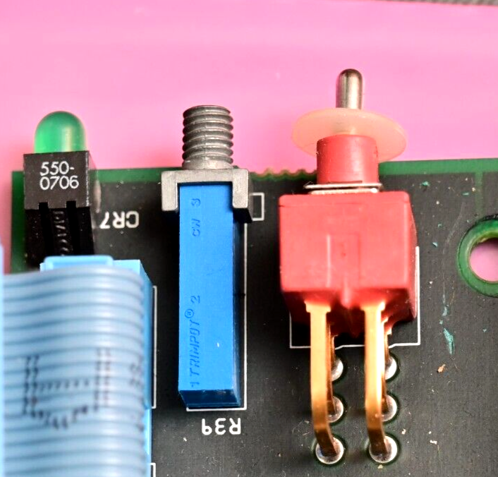 Vintage Kodak Camera Interface PC Board Grayhill Rotary Switches Positronic Gold