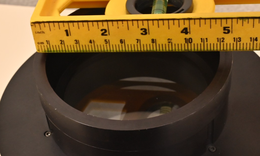 Integrating Sphere Optical Glass Port for Optical Bench ~4.5" Window Vacuum Seal