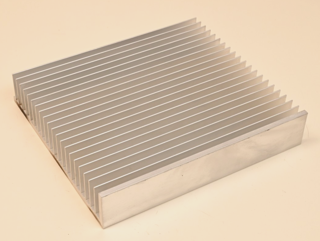 10"x9"x2" Large Aluminum Finned Rectangular Heatsink 4.8 lbs