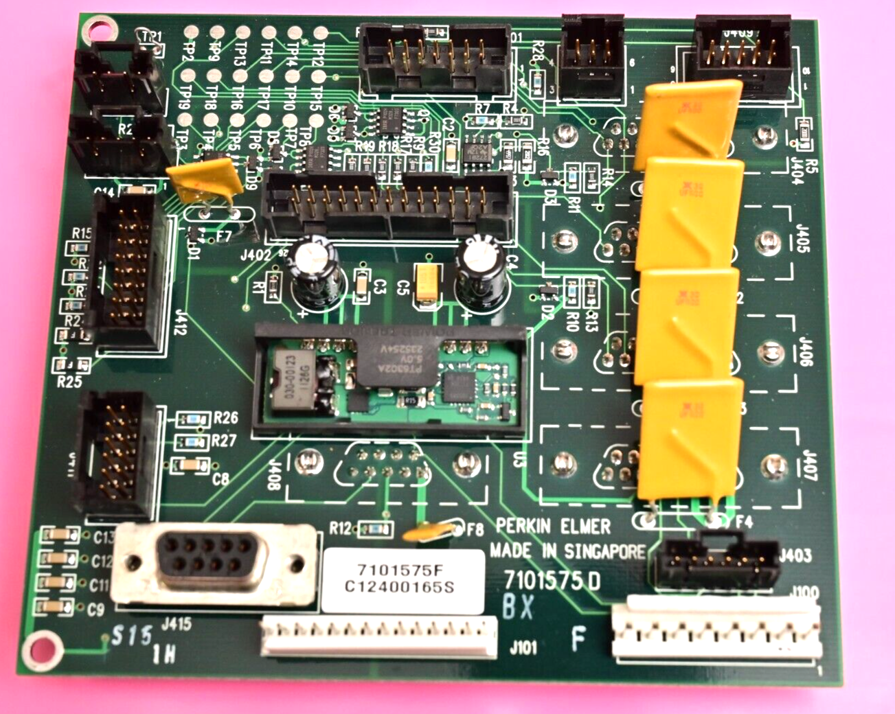 Perkin Elmer JANUS I/O PC Board 7101575F Power Trends PT6302A Regulator