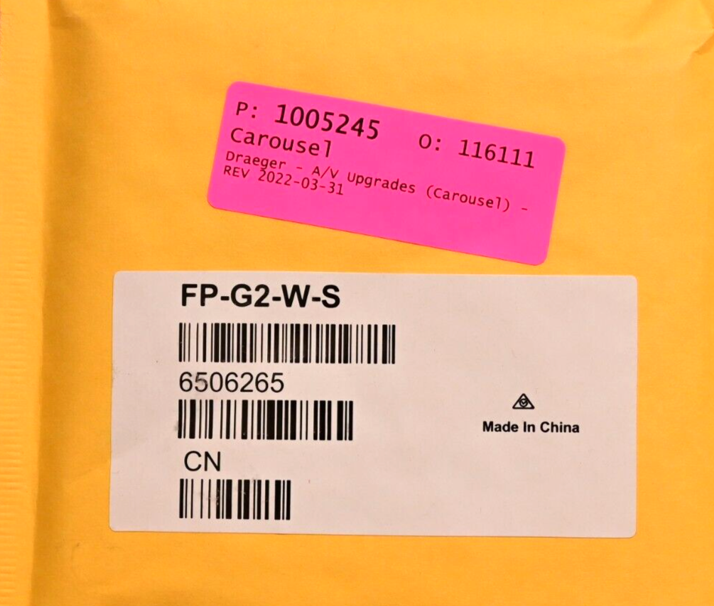 Lot of 5 Crestron FP-G2-W-S 2-Gang Decora Wall Plate NIB