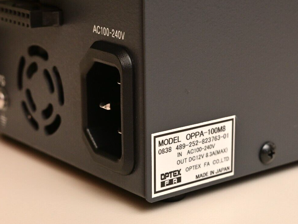 OPTEX FA 8-Channel 100W Digital PWM LED Power Supply OPPA-100M8 Machine Vision