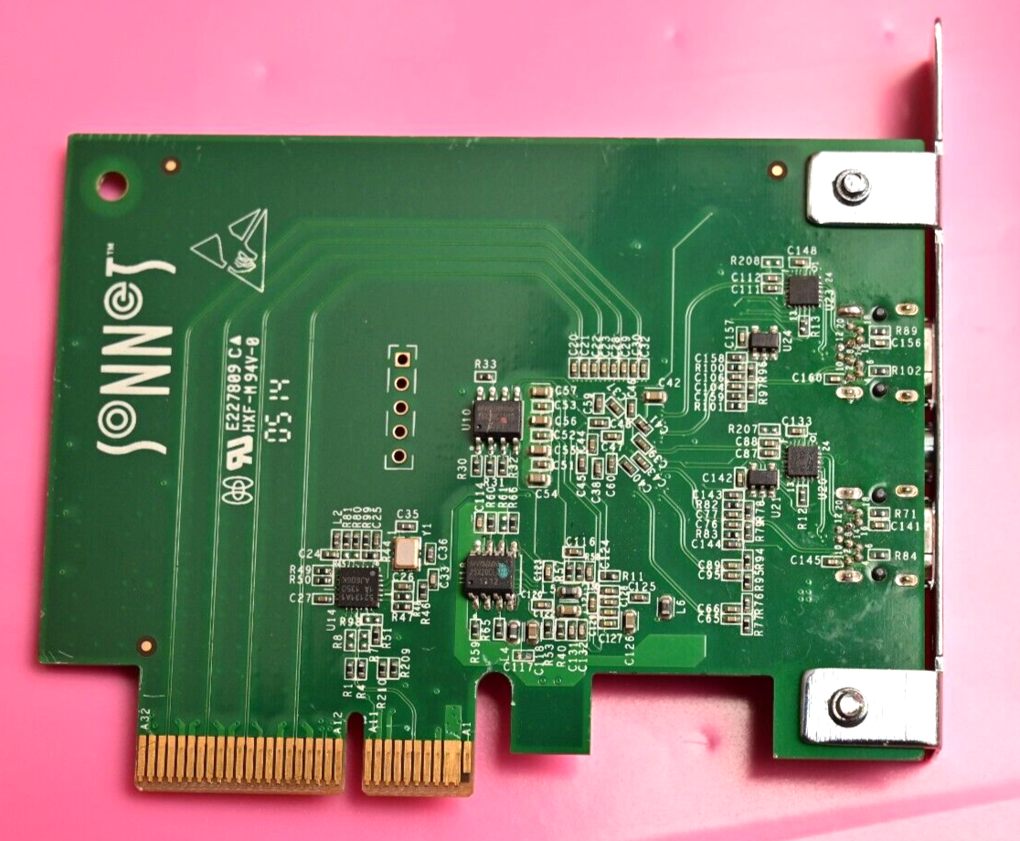 Sonnet PCB-CUBO-FR-X1A Thunderbolt 2 PCIe Card Untested
