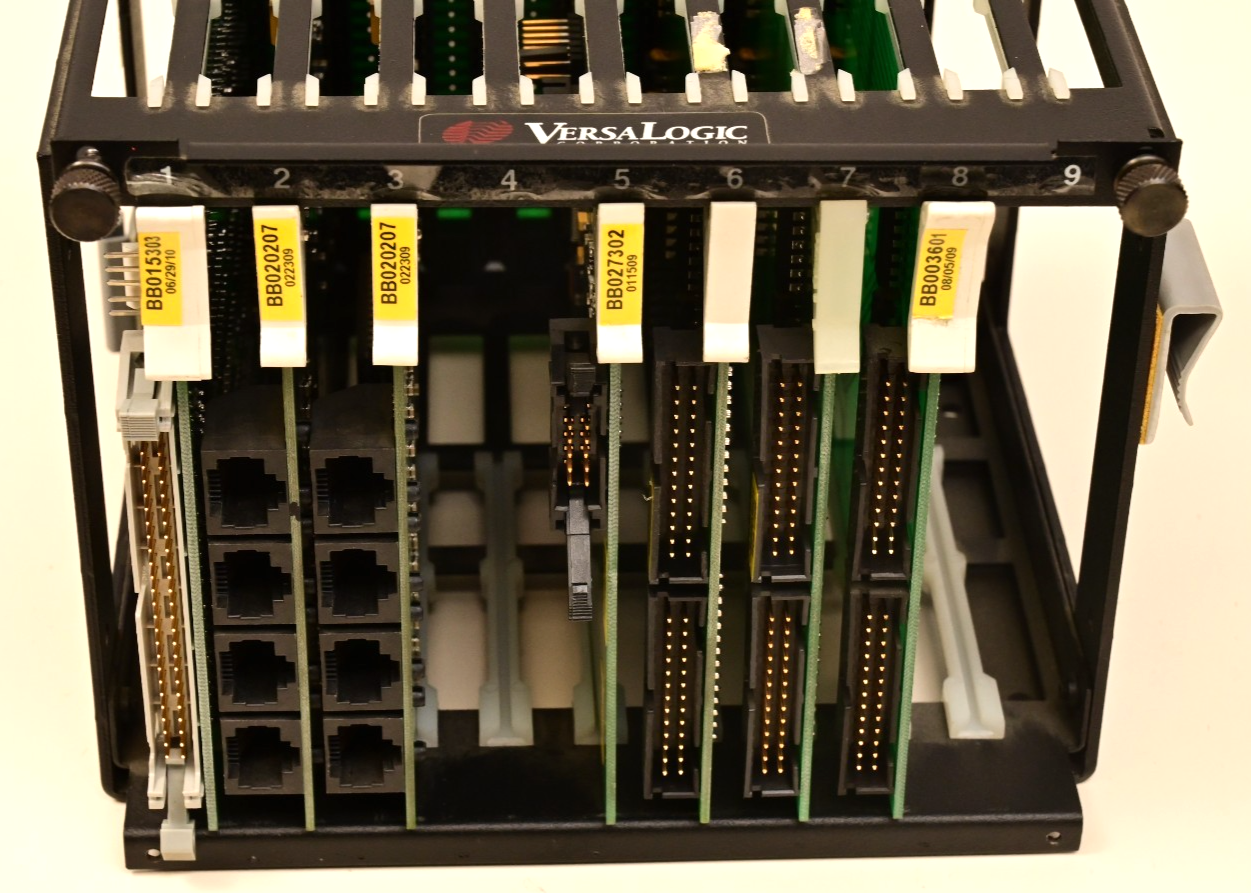Versalogic VX-09T 9-Slot STD Bus Industrial SBC PC Card Cage WECO 2350 Zilog Z80
