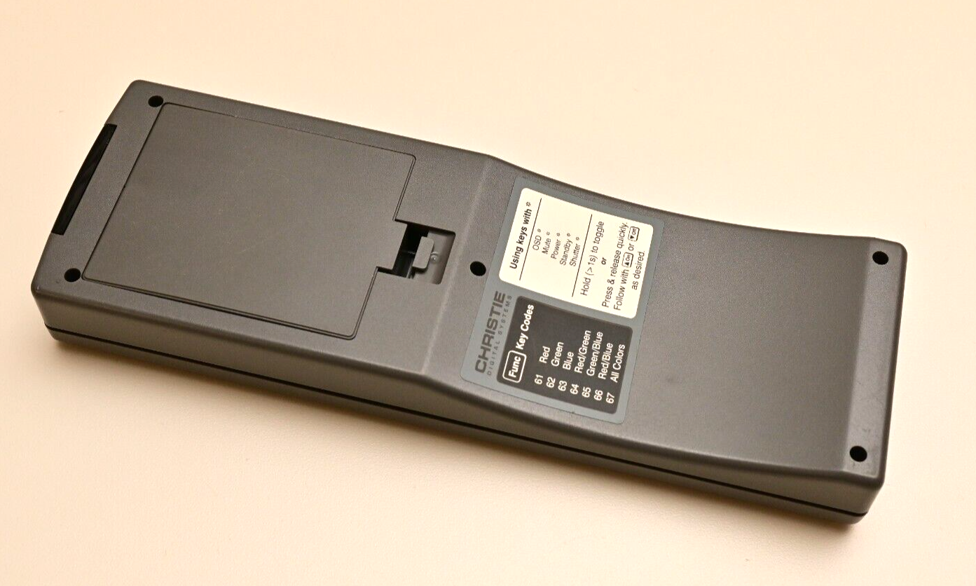 Christie Factory Projector Remote FCT1-01/0139G0071/10-000412-05P Mirage 2000?