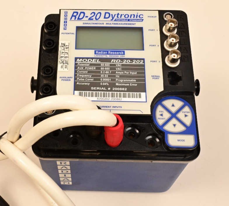 Radian Research Model RD-20-202 Dytronic Portable Single-Phase Standard 60-600V