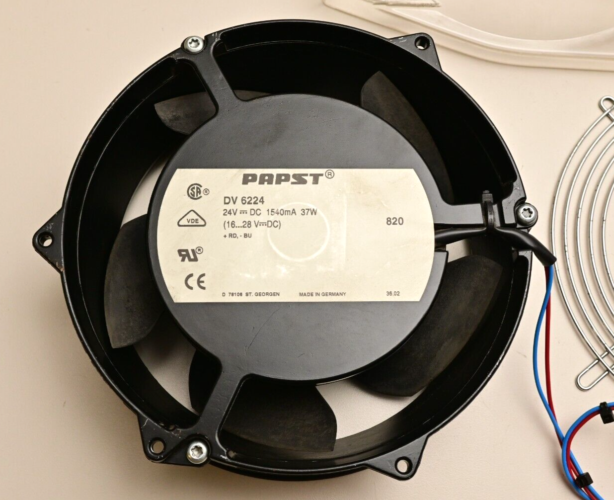 Agilent 6692A Power Supply Fan w/ Grille & Shroud HP/Keysight Papst DV 6224 24V