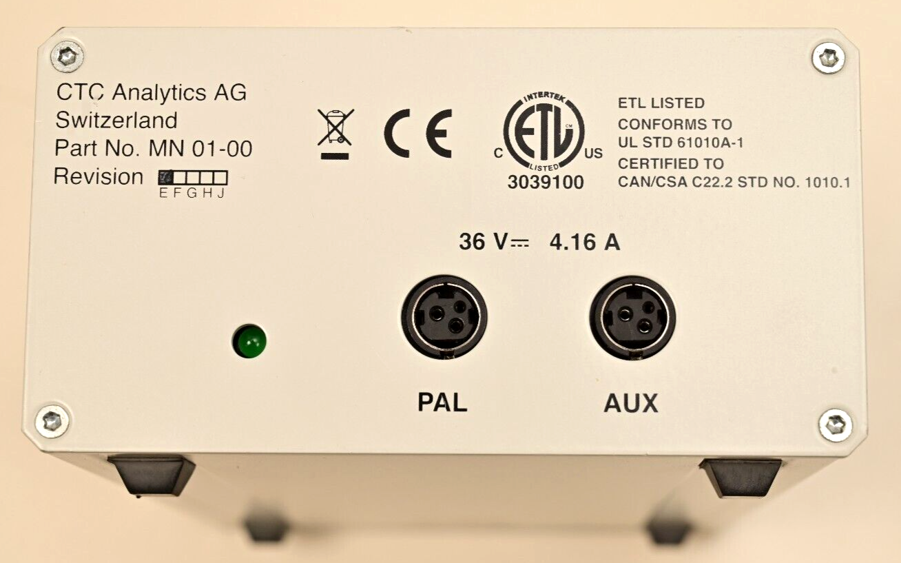 Eksigent CTC Analytics MN 01-00 Rev E PAL/Aux 36V DC Power Supply