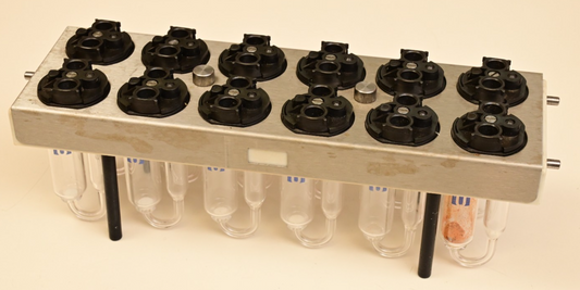 Mettler Toledo Myriad 12 Flow Cell / Vessel / Tube Rack Drug Discovery Synthesis