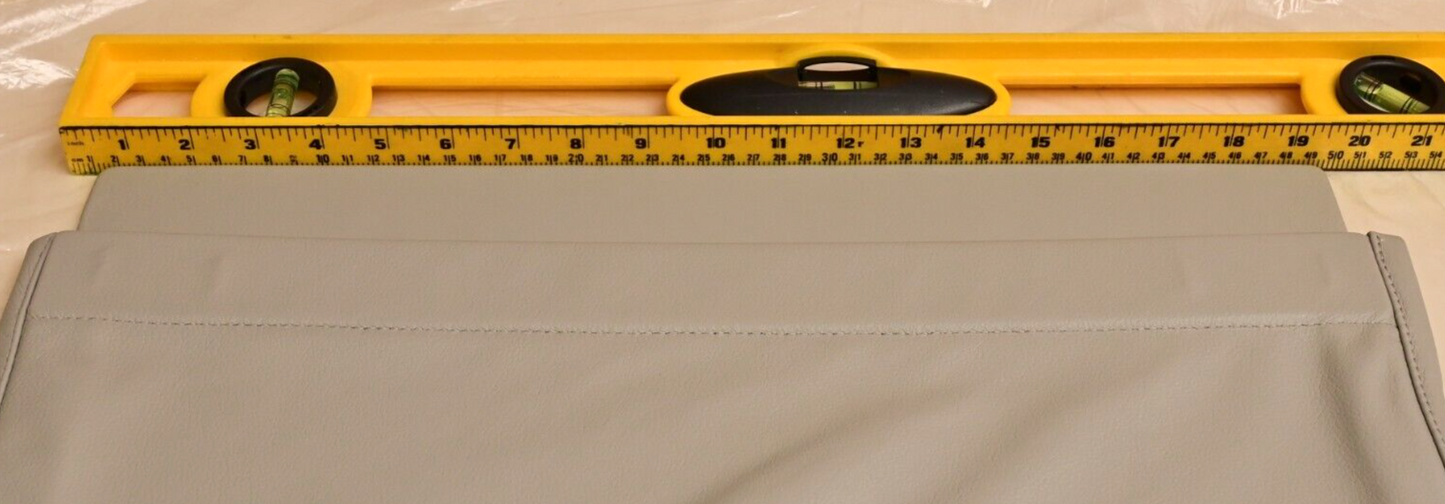 Private Jet 20"x13" Gray Leather Literature Pocket Assembly Gulfstream G550 NIB