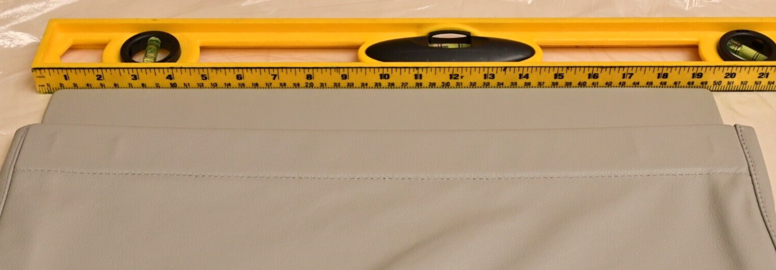 Private Jet 20"x13" Gray Leather Literature Pocket Assembly Gulfstream G550 NIB
