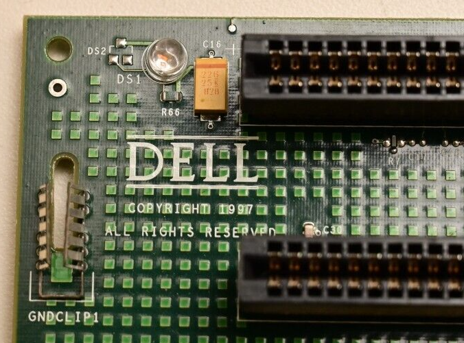 Vintage DELL PCI ISA Riser Card 1997 5xPCI 2xISA 16-Bit Untested