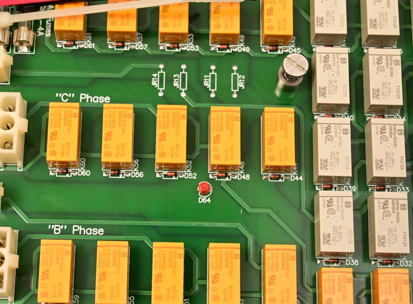 Watthour WECO 2350R PB008704 Relay PC Board BB015405 60+ Relays Amveco Toroidal