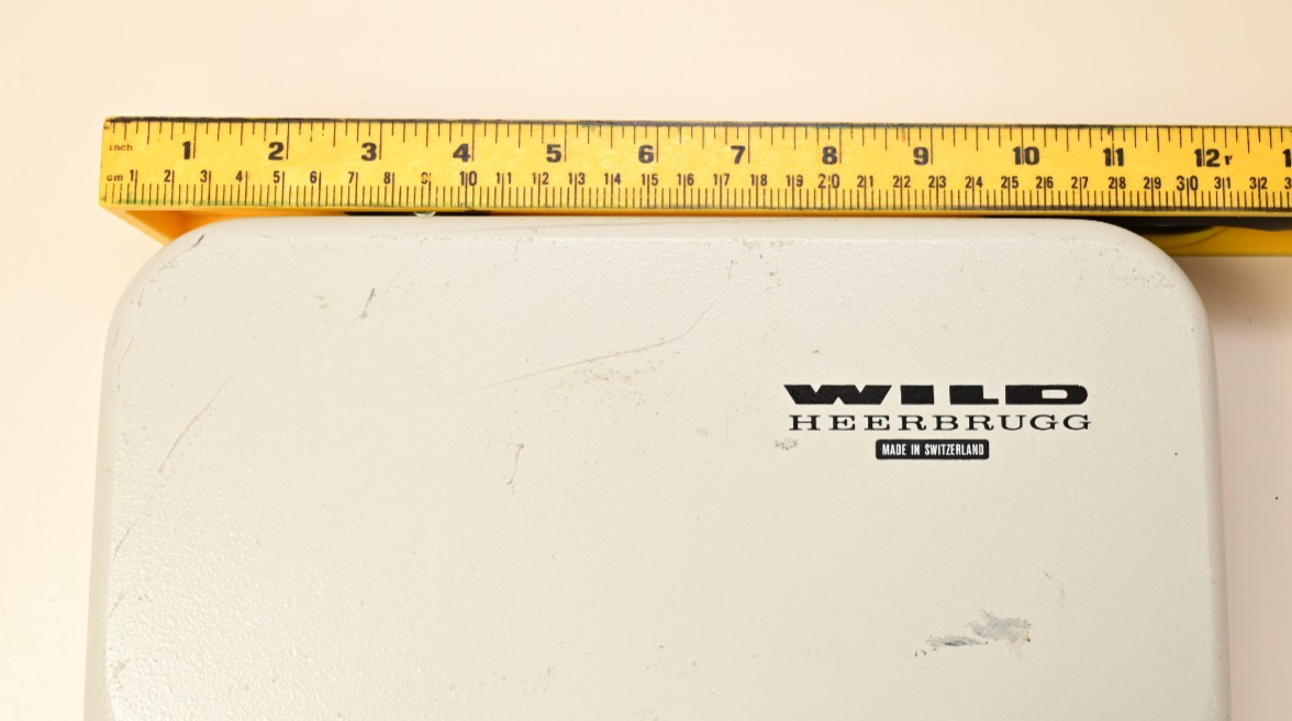 Wild Heerbrugg Stereo Microscope Stand Weighted Base 21" x 30mm Shaft