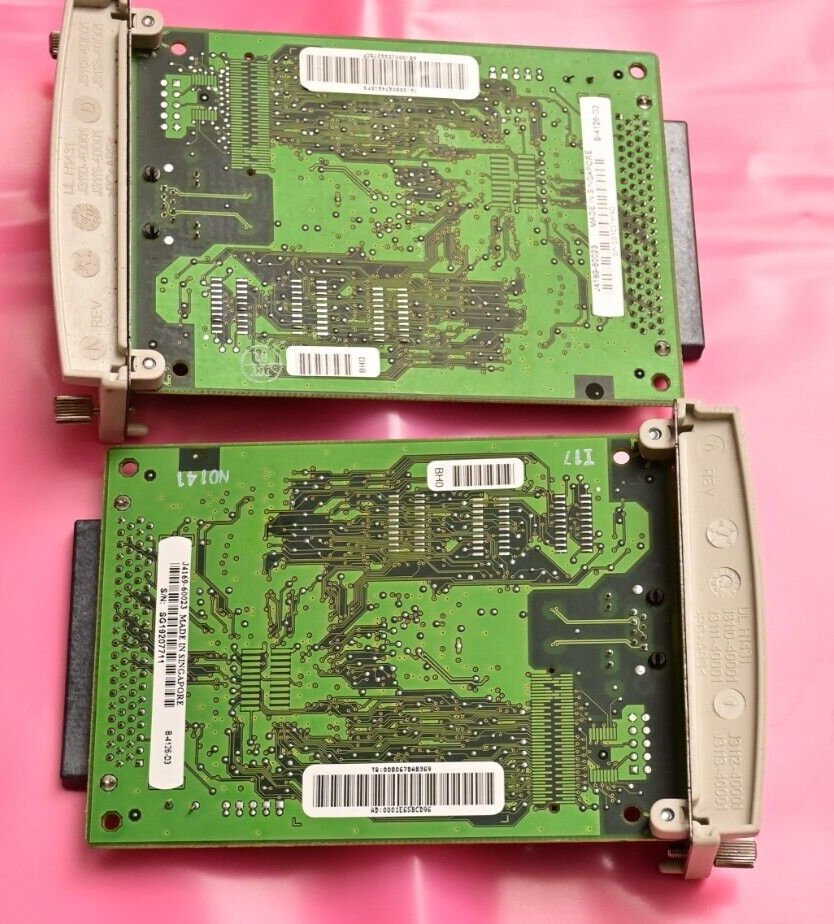 QTY 2 HP Jetdirect 610N Printer Network Cards RJ45