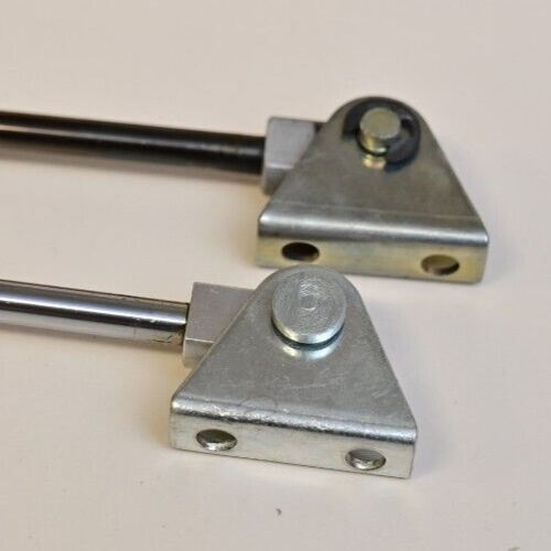 QTY 2 Gas Cylinder Support Rods w/ Mounts ~9-14" 120N Stockholms Fjader 16-1