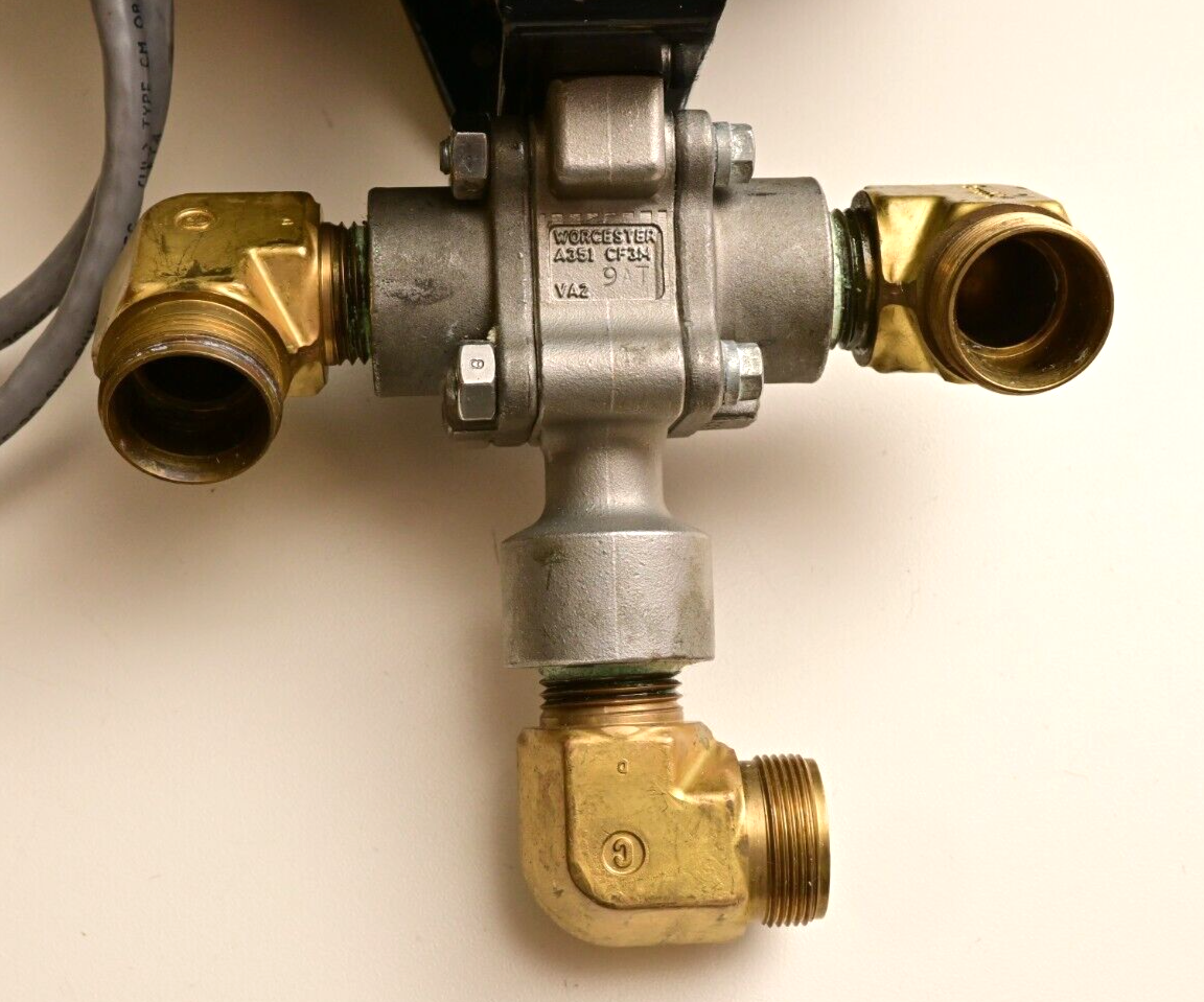 Worcester Series 75 Model 10 754W Electric Actuator Valve 1/2DS4466PTSE Swagelok