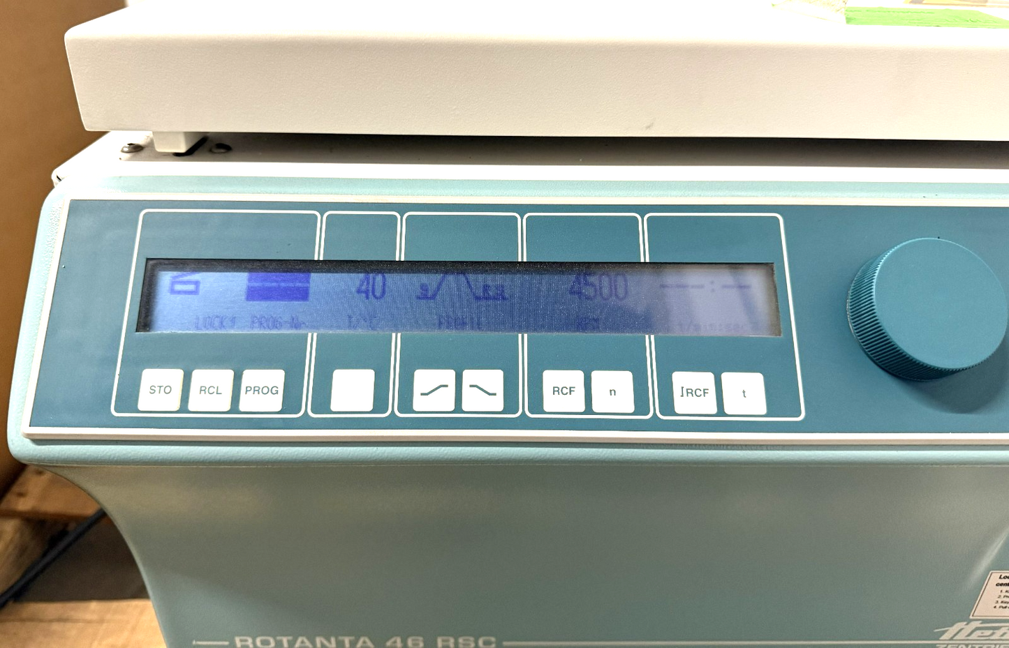 Hettich Rotanta 46 RSC Front Control Panel w/ LCD