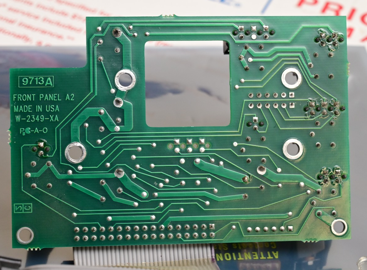 Tektronix 1720 Vectorscope Front Panel PCB Claro 20k Pots LEDs Buttons Tek
