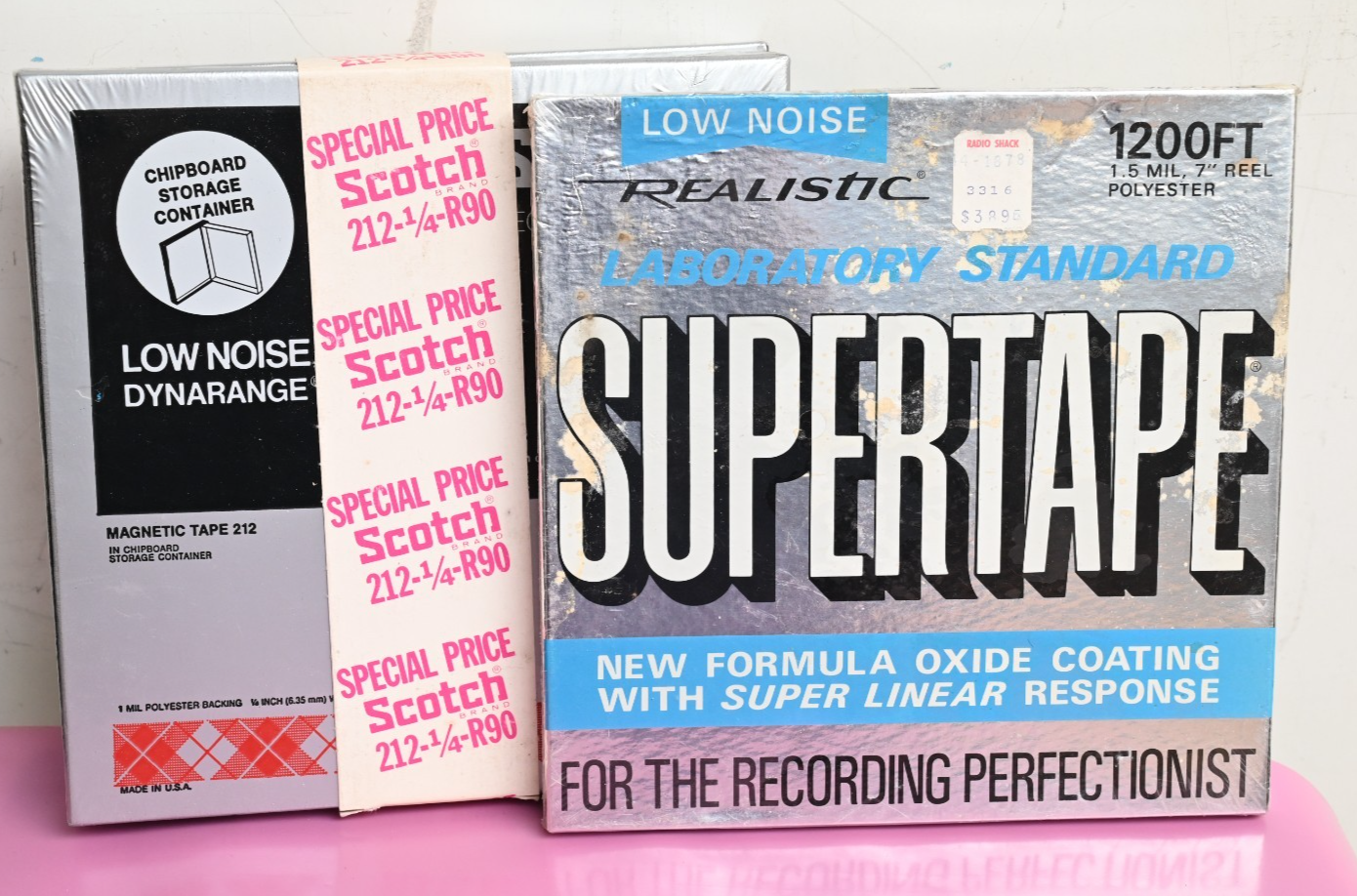 Lot of 3 "Sealed" Reel-to-Reel Tapes Scotch Realistic Low Noise 1/4" See Notes!