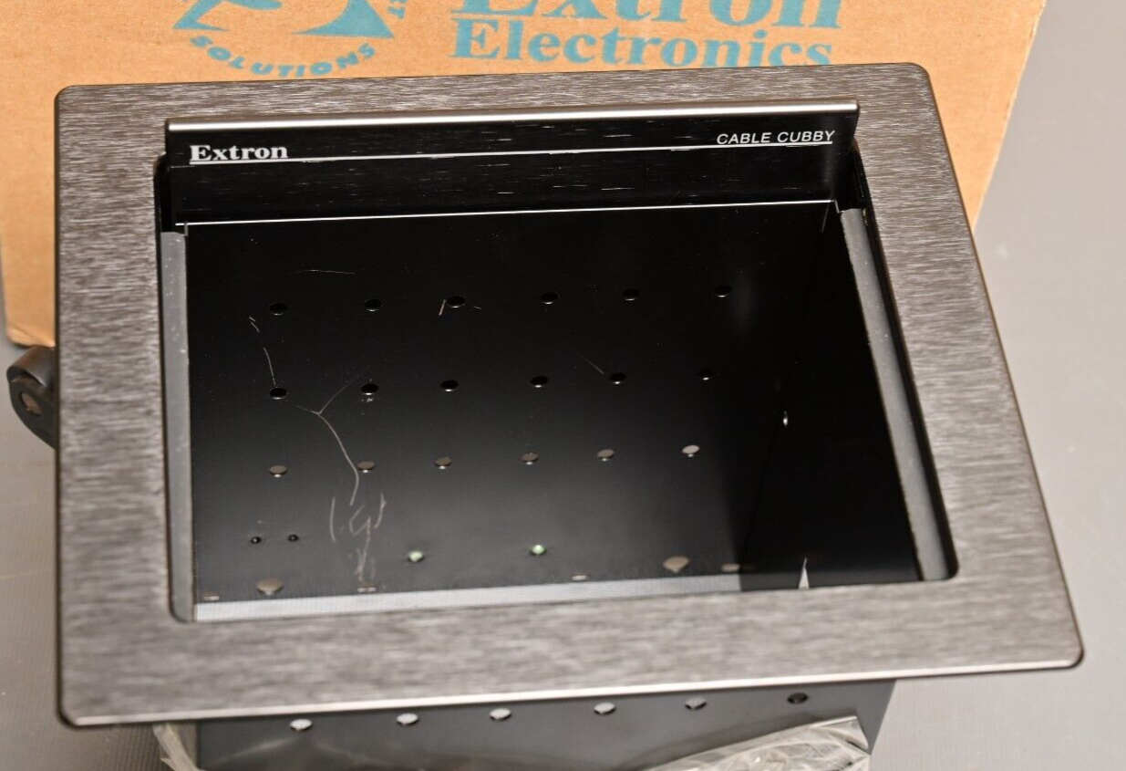 Extron Cable Cubby 700 BLK No AC 70-1046-02 Brushed Aluminum Black